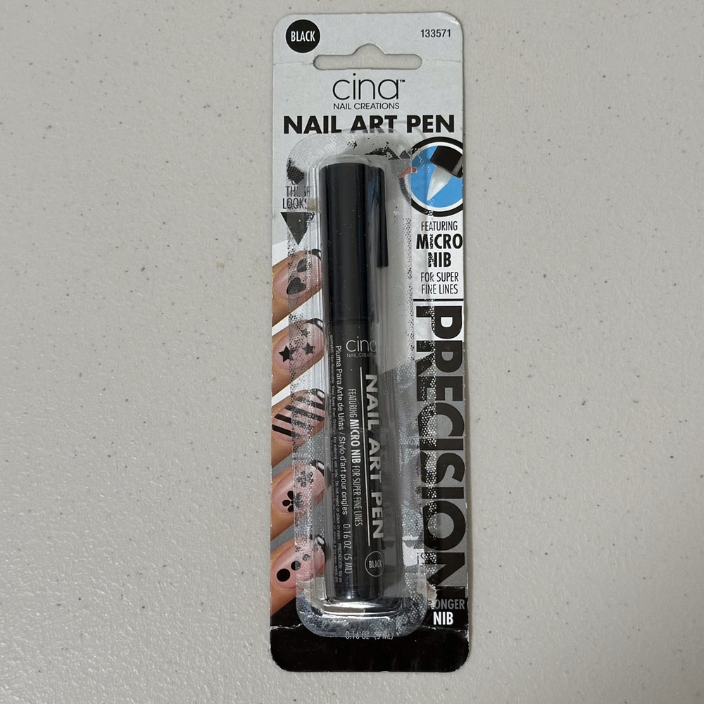 Cina Nail Creations Black Nail Art Pen